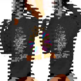 Daisy Peace Sign Hippie Soul Cute Daisy Lover Sweat à capuche femme - Cadeauxyz