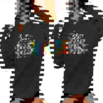 Detox Nurse Appreciation Day Tie Dye For Women For Work Women's Hoodie - Monsterry