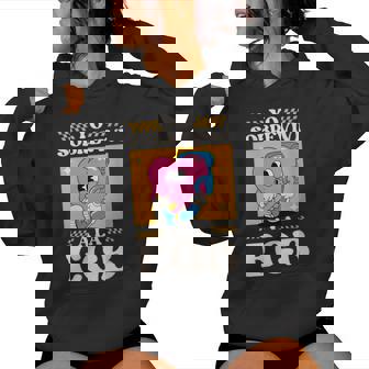 Diseño Divertido Yo Sobreviví A La Egb 80S En Español Cuello Sudadera con capucha para mujer - Regaloses