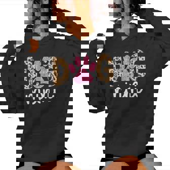Dog Mimi Dog Lover Mimi Grandma Leopard Women Hoodie - Seseable