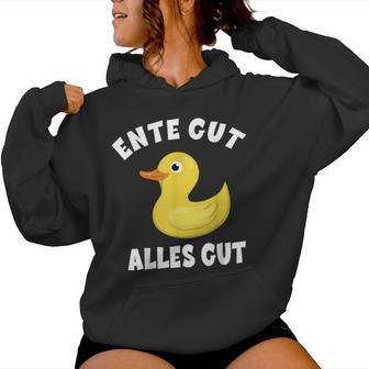 Duck Good Everything Good Squeaky Duck Yellow Duck Kapuzenpullover für Damen - Geschenkecke