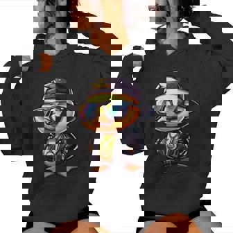Duck With Sunglasses Cool Rubber Duck Women Hoodie - Seseable