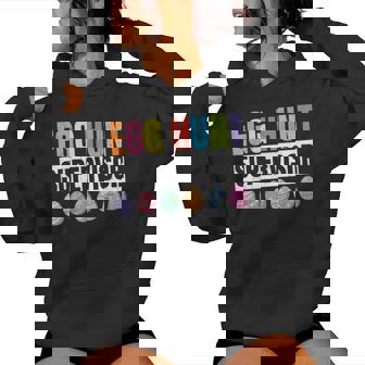 Egg Hunt Supervisor Mom Dad Egg Hunting Squad Girls Boys Women Hoodie - Thegiftio