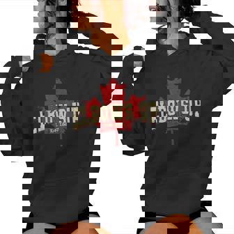 Elbows Up Canada Strong And Free Proud Canadian Women Women Hoodie | Seseable CA