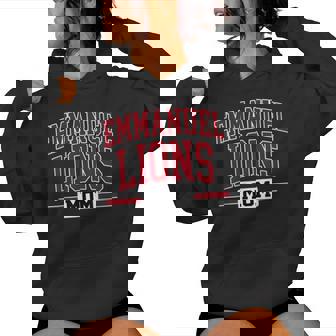 Emmanuel College Lions Mom Mother's Day Family Vintage Women Hoodie - Thegiftio UK