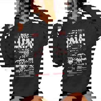Enceinte 2025 Future Maman Geek Niveau Maman Débloqué 2025 Sweat à capuche femme - Cadeauxyz