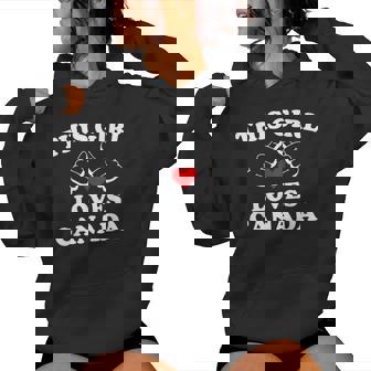 Esta Chica Ama Canadá Canada Lover Girls Sudadera con capucha para mujer - Regaloses