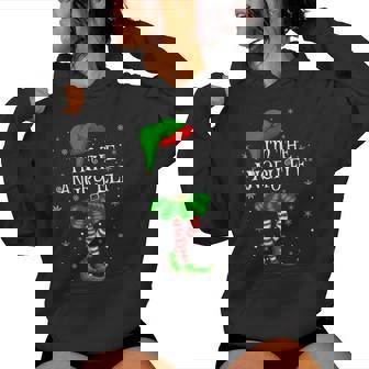 Family Matching Women Girls I'm The Angry Elf Christmas Women's Hoodie - Monsterry