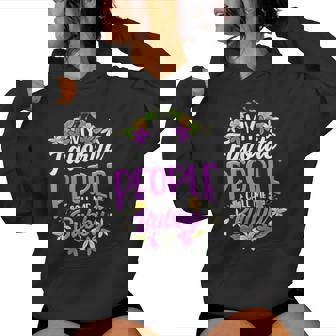 My Favorite People Call Me Bubby Floral Women Hoodie - Seseable
