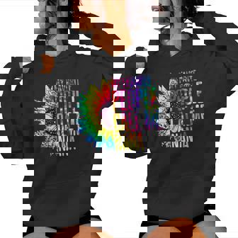 My Favorite People Call Me Nana Grandma Sunflower Tie Dye Women Hoodie - Monsterry