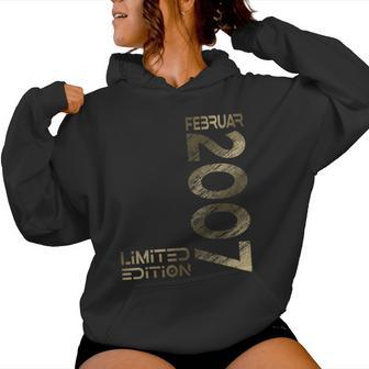 Februar 2007 Junge Mädchen 18 Geburtstag Limited Edition Kapuzenpullover für Damen - Geschenkecke