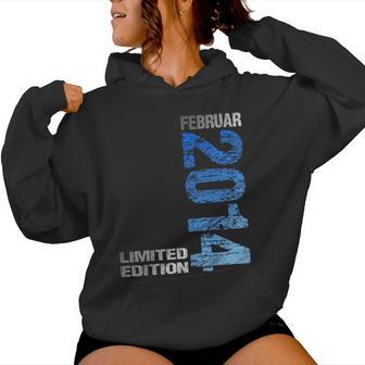 Februar 2014 Junge Mädchen 11 Geburtstag Limited Edition Kapuzenpullover für Damen - Geschenkecke