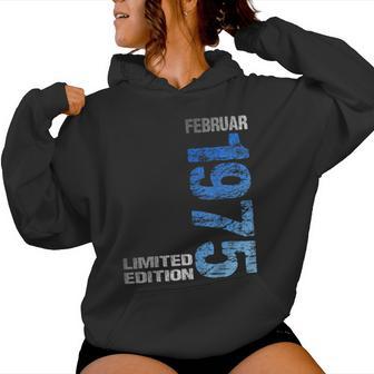 February 1975 Man Woman 50Th Birthday Limited Edition Kapuzenpullover für Damen - Geschenkecke