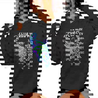 February Girl She Whispered Back I Am The Storm Butterfly Women's Hoodie - Monsterry