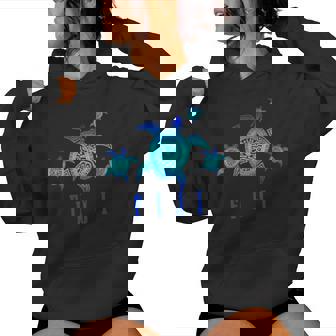Fiji Sea Turtle Tribal Pattern Scuba Diving Fiji Islands Women's Hoodie - Monsterry