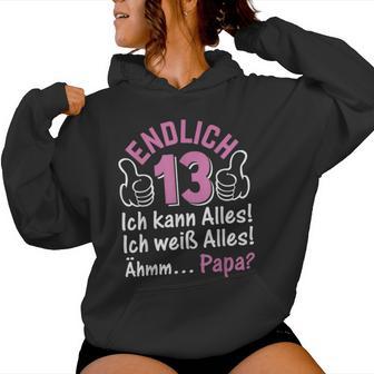 Finally 13 Ich Kann Alles I 13 Years Girls 13Th Birthday S Kapuzenpullover für Damen - Geschenkecke