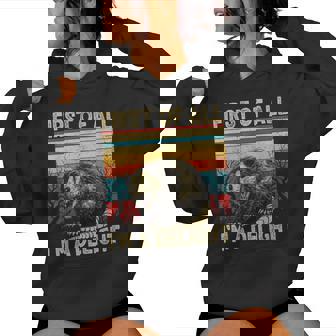 First Of All I'm A Delight Sarcastic Angry Opossum Possum Women Hoodie - Monsterry