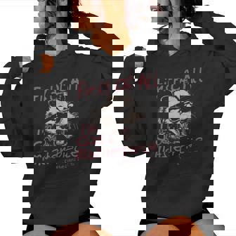 First Of All I'm God's Masterpiece Raccoon Christian Bible Women Hoodie - Seseable