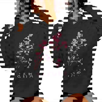 Floral Printanier Avec Fleurs De Cerisier Japonais Sakura Sweat à capuche femme - Cadeauxyz