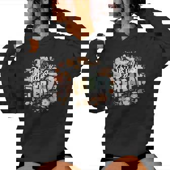 Floral Physical Therapy Pt Grow To Your Full Potential Women Hoodie | Mazezy