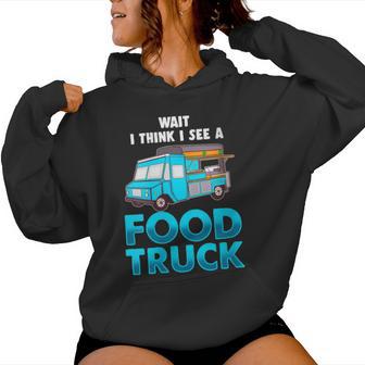 Food Truck Gag Roach Coach Gut Truck Burger Van Lover Women's Hoodie - Monsterry