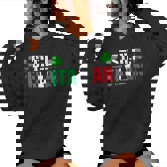 Still Italian Shamrocks St Patrick's Day Women Women Hoodie - Monsterry