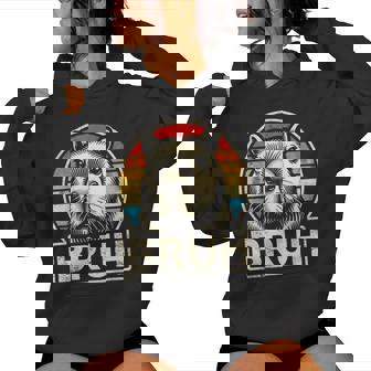 Graphic Meme Capybara Bruh For Boys Girls Women Women Hoodie | Mazezy
