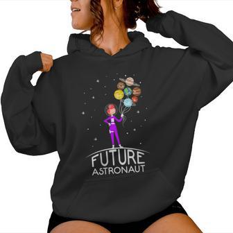 Future Astronaut Avec De Planètes Phrase Drôle Pour Fille Sweat à capuche femme - Cadeauxyz