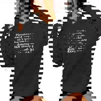 THE GIFT Men Saying Pleasing Everyone Top Teens Women's Hoodie - Monsterry
