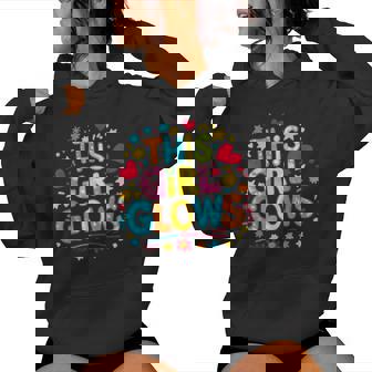 This Girl Glows For & Girls Tie Dye 80S Themed Disco Women Hoodie - Monsterry