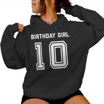 Girls 10Th Birthday Girls Ten Year Blue Kapuzenpullover für Damen - Geschenkecke