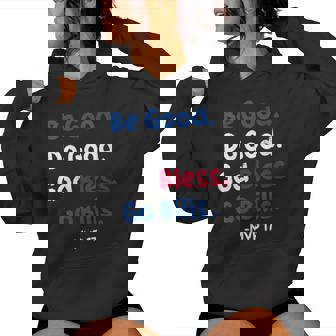 Be Good Do Good God Bless Go Bills Women Hoodie | Mazezy