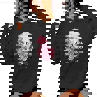 Gothique Goth Noir Tête De Mort Crâne Punk Foncé Sweat à capuche femme - Cadeauxyz