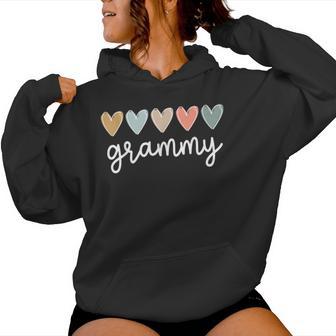 Grammy Hearts Grammy Grandma Women Hoodie - Thegiftio UK