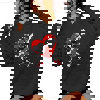 Grand Coeur Rouge Cadeau Saintalentin Homme Dabbing Sweat à capuche femme - Cadeauxyz