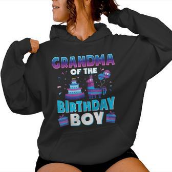Grandma Birthday Boy Llama Pinata Party Matching Family Women Hoodie - Thegiftio