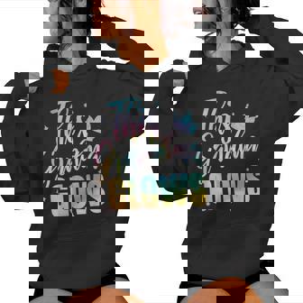 This Grandma Glows Colorful 80S 90S Happy Women Hoodie - Seseable