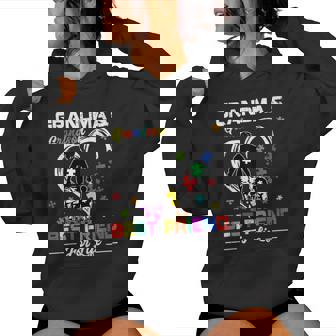 Grandma And Grandson Best Friend For Life Autism Awareness Women Hoodie - Thegiftio UK