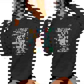 Groovy Happiest Aunt On Earth Women Hoodie | Seseable CA