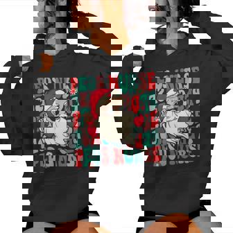 Groovy Peds Nurse Christmas Pediatric Nurse Women Hoodie - Monsterry