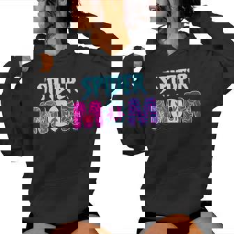 Groovy Spider Mom Matching Family Birthday Girl Party Women Hoodie | Mazezy