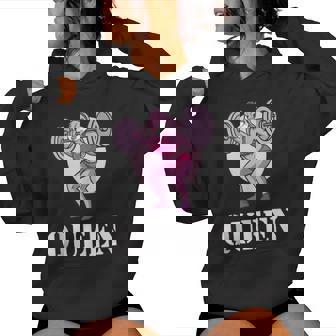 Gym Partner Queen Bunny Portería De Levantamiento De Pesas Para Pareja Sin Mangas Sudadera con capucha para mujer - Regaloses