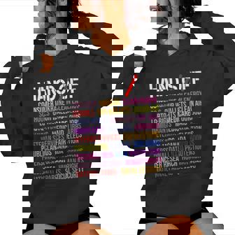 Hands Off Protest Saturday April 5 Women Women Hoodie | Mazezy