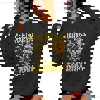 Happiness Is Being A Grandma Sunflower Mother's Day Women Hoodie - Seseable