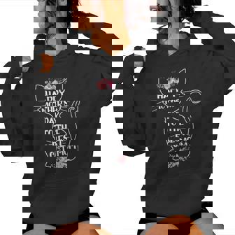 Happy Mother's Day To The Best Cat Mom Cat Lover Women Hoodie | Mazezy