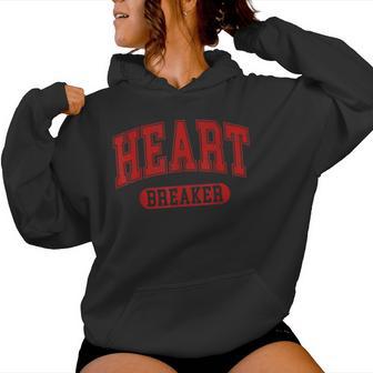 Heart Breaker Happy Valentine's Day Retro Women Women Hoodie - Thegiftio UK