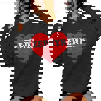 I Heart Zephyr I Love Zephyr Custom Women's Hoodie - Monsterry