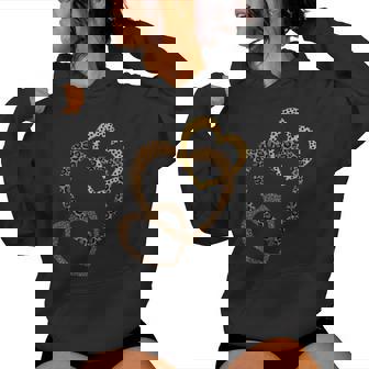 Hearts Love Leopard Cheetah Shirt Women's Animal Print Hard Women's Hoodie - Monsterry