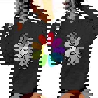 Hippie 70S 80S Retro Funky Flower Hippie Love Flower Cuello Sudadera con capucha para mujer - Regaloses