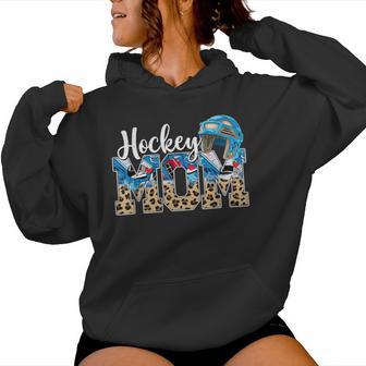 Hockey Mama Mom Mother Mother's Day Cheering Boy Sport Women Hoodie - Thegiftio UK